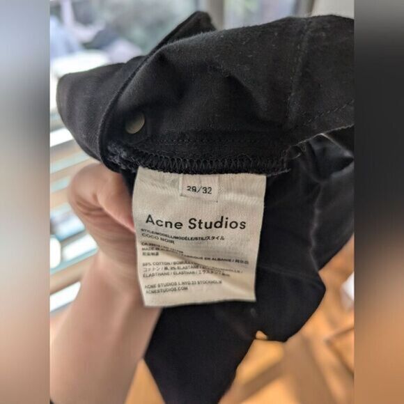 Acne Studios Coco Noir Jeans 29x32 - Picture 3 of 5